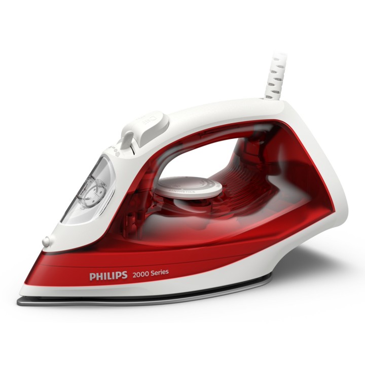 Philips 2000 series DST2010/40 ferro Ferro a vapore Piastra antiaderente Rosso Bianco