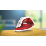 Philips 2000 series DST2010/40 ferro Ferro a vapore Piastra antiaderente Rosso Bianco