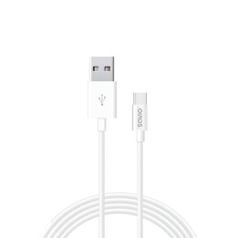Savio CL-125 USB cavo USB 2.0 1 m USB A USB C Bianco