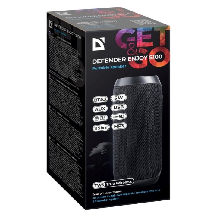 ALTOPARLANTE BLUETOOTH DEFENDER S100 5W