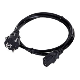 Savio CL-138 cavo di alimentazione nero 1.2 m