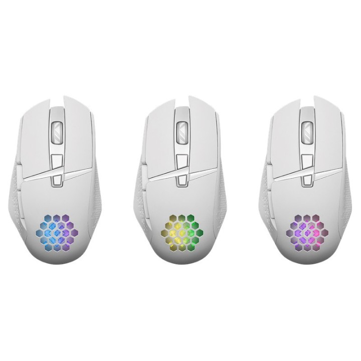 MOUSE DEFENDER GM-514 GLORY OTTICO RF RGB 3200dpi 7P BIANCO