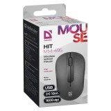 MOUSE DEFENDER HIT MM-495 RF OTTICO NERO 1600dpi 3P