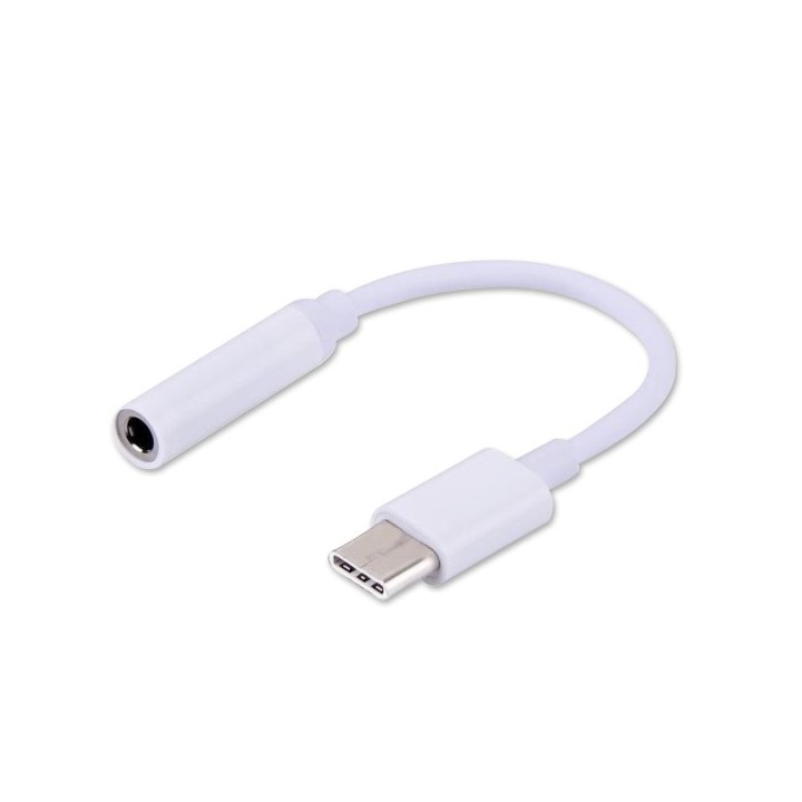 Adattatore audio SAVIO USB Type 3.1 C (M) – Jack 3.5mm (F) bianco AK-35