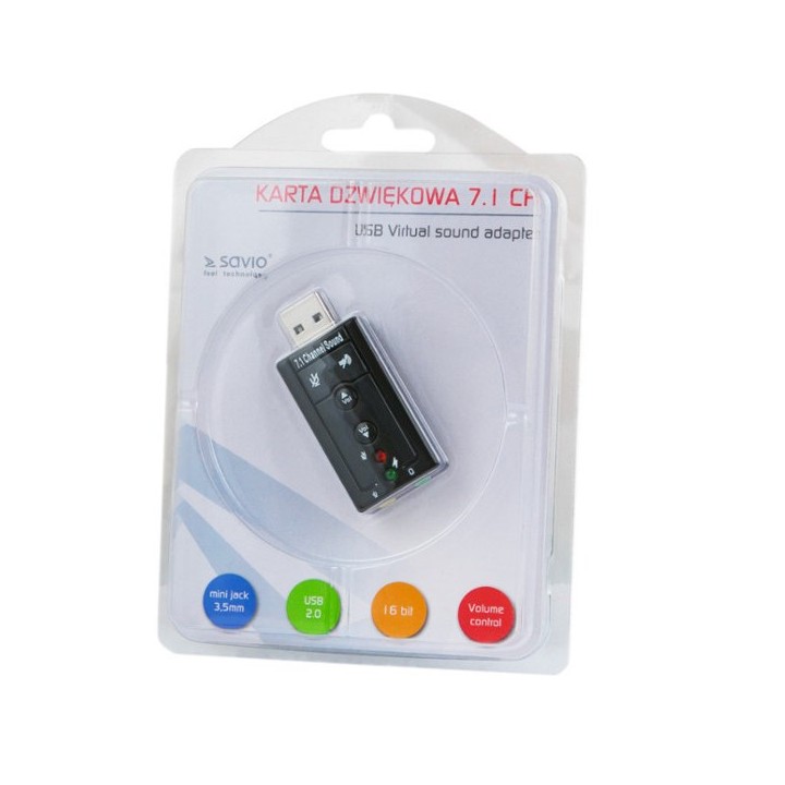 Savio AK-01 scheda audio 7.1 canali USB