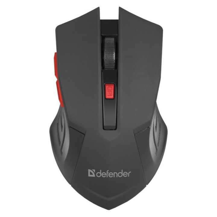 MOUSE DEFENDER ACCURA MM-275 RF NERO E ROSSO OTTICO 1600DPI 6P