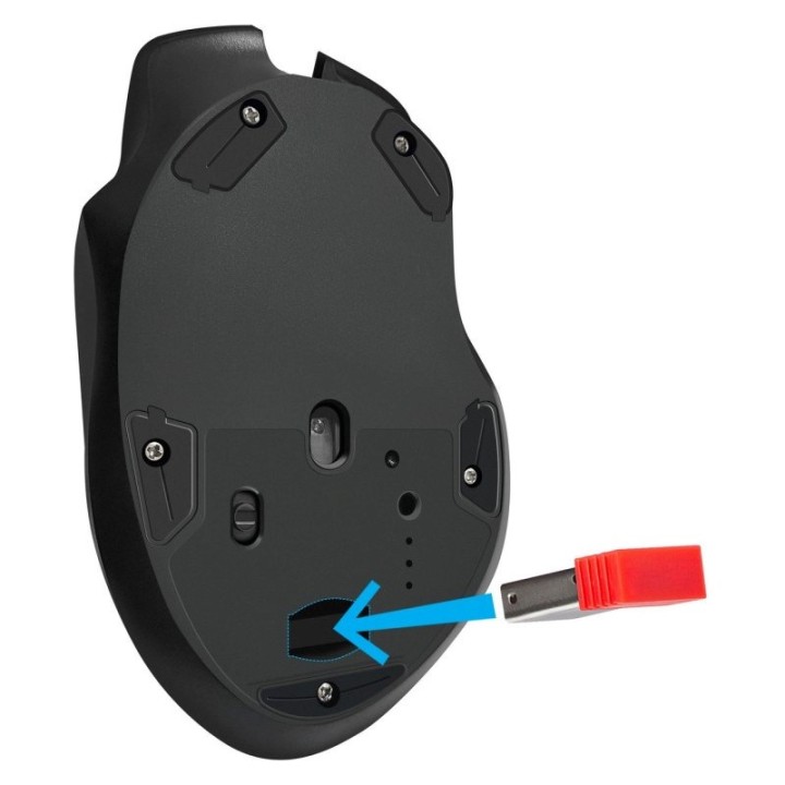 MOUSE DEFENDER GM-213 THUNDER RF 1600dpi 8P NERO