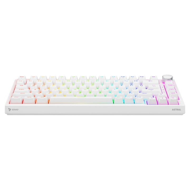 Savio ASTRAL WHITE JADE Tastiera Gaming USB QWERTY US Internazionale