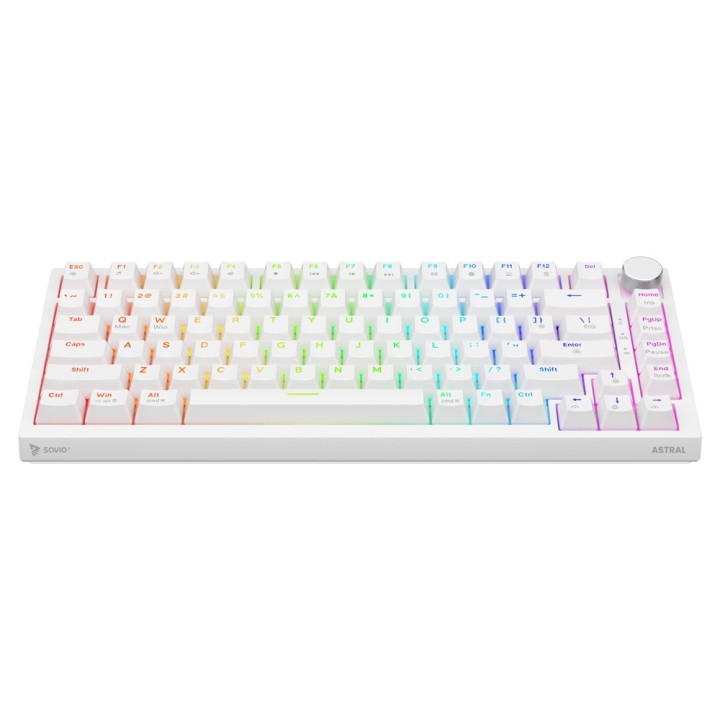 Savio ASTRAL WHITE JADE Tastiera Gaming USB QWERTY US Internazionale