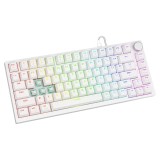 Savio ASTRAL WHITE JADE Tastiera Gaming USB QWERTY US Internazionale