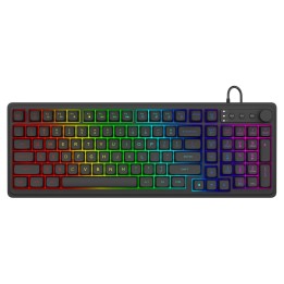 Savio Galaxis Tastiera Gaming USB QWERTY US Inglese Nero
