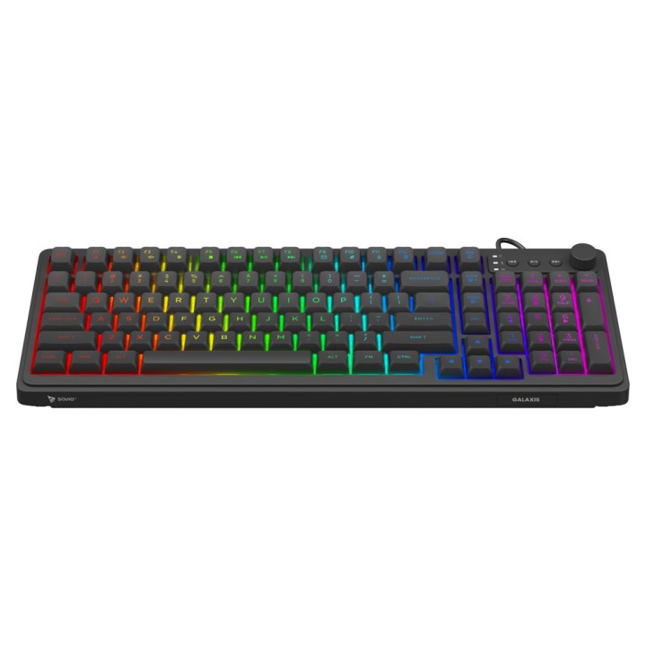 Savio Galaxis Tastiera Gaming USB QWERTY US Inglese Nero