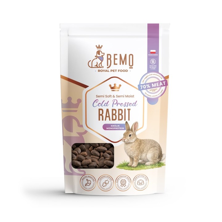 BEMO Cold Pressed Coniglio Mono - cibo secco per cani - 70g