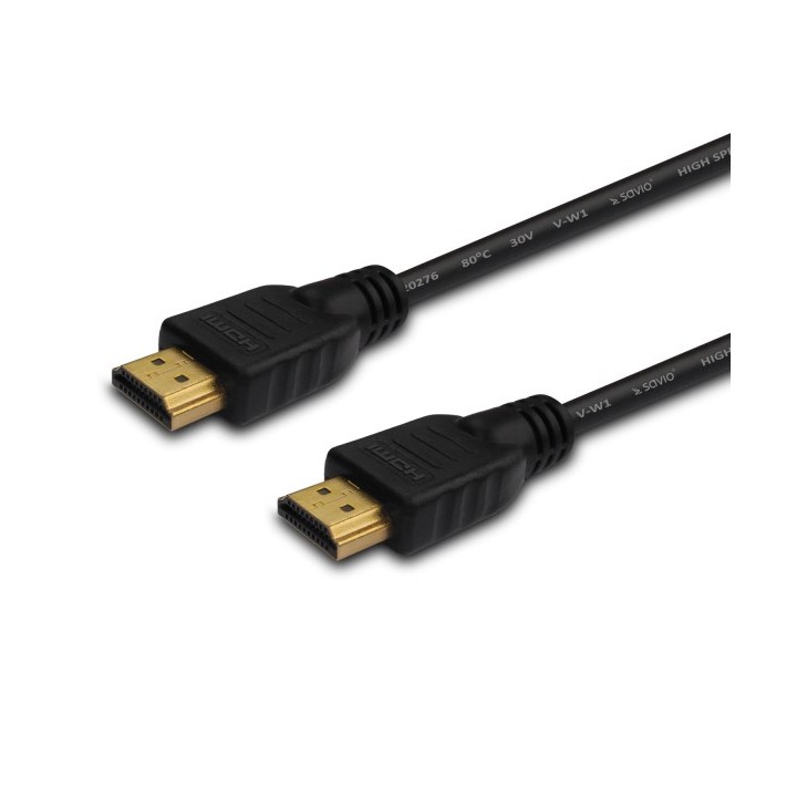 Savio CL-01 HDMI cavo 1.5 m HDMI Type A (Standard) nero