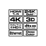 Savio CL-01 HDMI cavo 1.5 m HDMI Type A (Standard) nero
