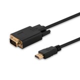 Savio CL-103 adattatore cavo video 1.8 m HDMI Type A (Standard) VGA (D-Sub) nero
