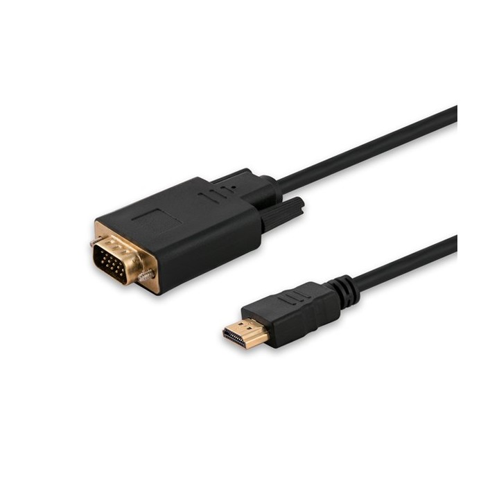 Savio CL-103 adattatore cavo video 1.8 m HDMI Type A (Standard) VGA (D-Sub) nero