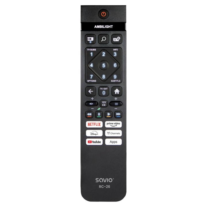 Savio RC-26 Telecomando IR Wireless TV Pulsanti