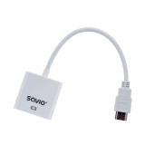 Savio CL-27B adattatore cavo video 0.1 m HDMI Type A (Standard) VGA (D-Sub) bianco
