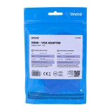 Savio CL-27B adattatore cavo video 0.1 m HDMI Type A (Standard) VGA (D-Sub) bianco