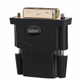 Savio CL-21 adattatore cavi DVI HDMI nero