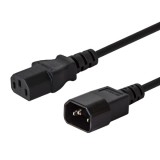 Savio CL-99 cavo di alimentazione nero 1.2 m C14 accoppiatore C13 accoppiatore