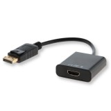 Savio CL-55 adattatore cavo video 0.2 m DisplayPort HDMI Type A (Standard) nero