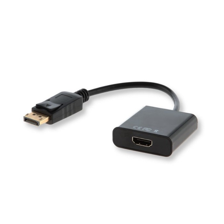 Savio CL-55 adattatore cavo video 0.2 m DisplayPort HDMI Type A (Standard) nero