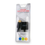 Savio CL-55 adattatore cavo video 0.2 m DisplayPort HDMI Type A (Standard) nero
