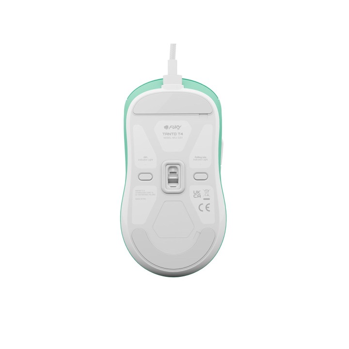 FURY Tanto T4 Mouse gaming 12000 dpi RGB cablato menta