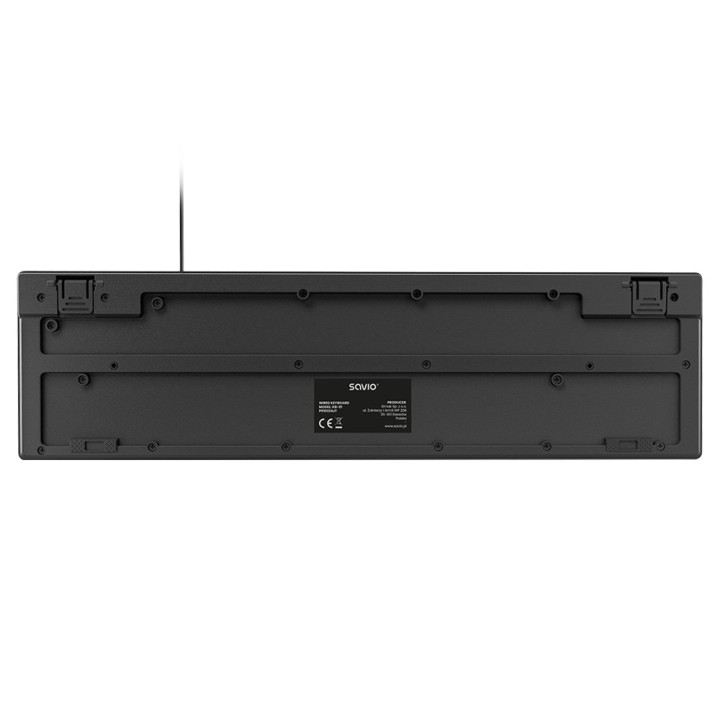 Savio KB-01 Tastiera per casa/ufficio USB QWERTY US inglese nero