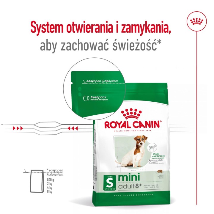 ROYAL CANIN Mini Adulto +8 - cibo secco per cani - 2 kg