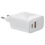 Savio LA-12 Caricabatterie dispositivi mobili Universale Bianco AC Ricarica rapida Indoor