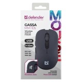 MOUSE DEFENDER GASSA MM-105 RF SILENZIOSO NERO
