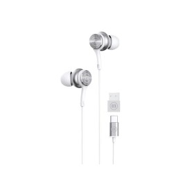 Cuffie con filo Maxell XC1 USB-C con adattatore USB-A bianche