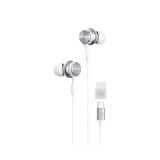 Cuffie con filo Maxell XC1 USB-C con adattatore USB-A bianche