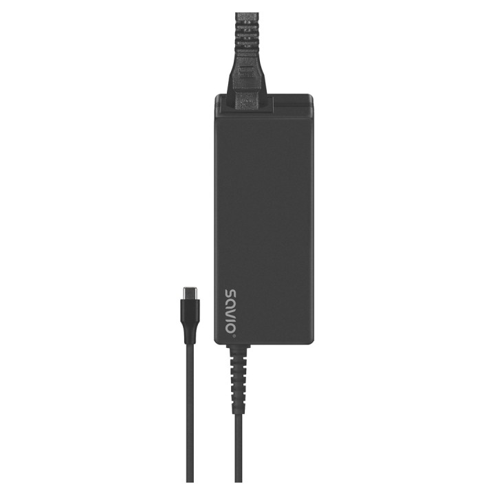 Savio ZA-01 Caricabatterie dispositivi mobili Netbook Laptop Smartphone Telefono Nero AC Indoor