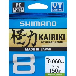 Treccia Shimano Kairiki 8 0 060mm 150m 5 3kg M Verde