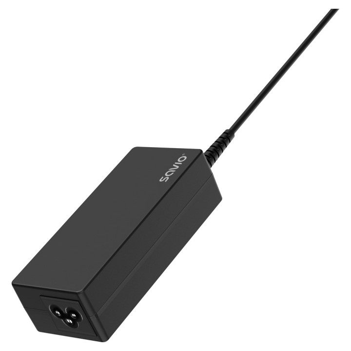 Savio ZA-01 Caricabatterie dispositivi mobili Netbook Laptop Smartphone Telefono Nero AC Indoor