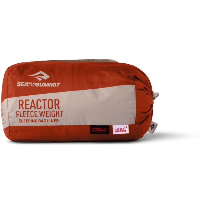 SEA TO SUMMIT Sacco a pelo Reactor Fleeceweight Liner Regular rivestimento in pile rosso piccante