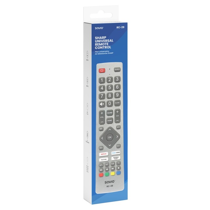 Telecomando universale per SHARP TVs SAVIO RC-29