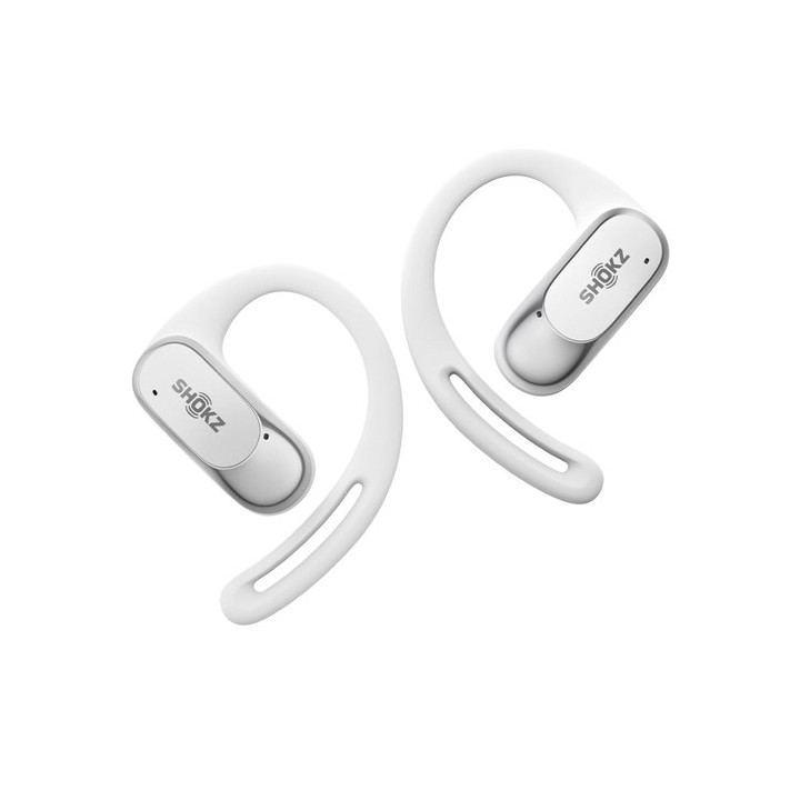 SHOKZ OpenFit Cuffia Air wireless gancio auricolare chiamate/musica/sport/uso quotidiano Bluetooth bianca