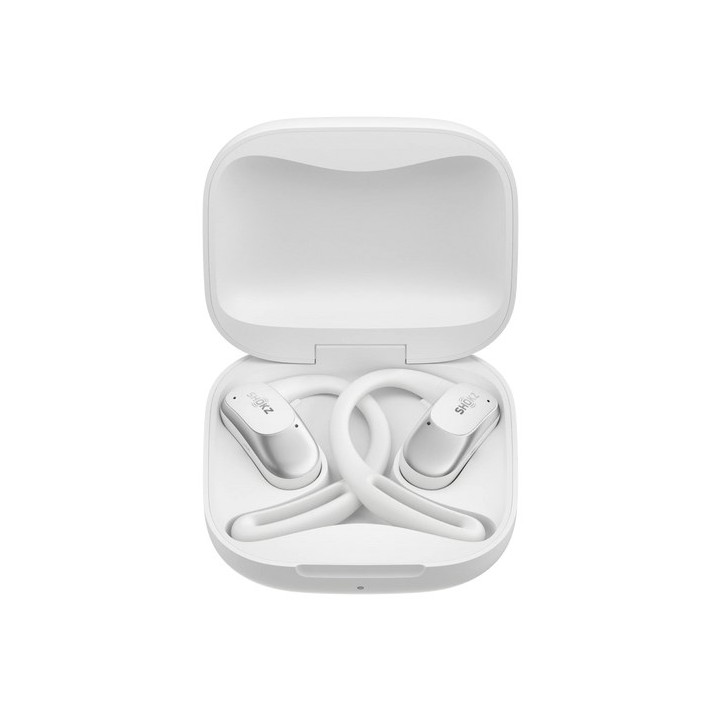 SHOKZ OpenFit Cuffia Air wireless gancio auricolare chiamate/musica/sport/uso quotidiano Bluetooth bianca