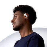 SHOKZ OpenFit Cuffia Air wireless gancio auricolare chiamate/musica/sport/uso quotidiano Bluetooth bianca