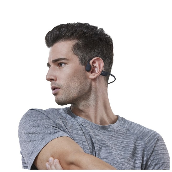 SHOKZ Openrun Mini Cuffie Wireless Fascia Collo Sport Bluetooth Nero