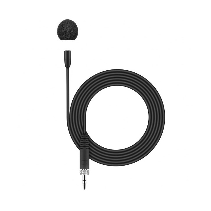 Sennheiser MKE Essential Omni Black - microfono a risvolto in miniatura con connettore jack 3.5 mm (nero)
