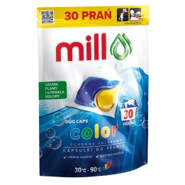 MILL capsule di bucato a colori 30 pz 3K.D (PL EN RO UA CZ SK HU HR)