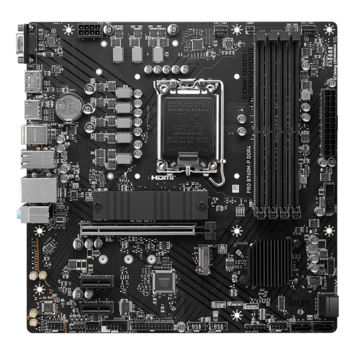 MSI PRO B760M-P DDR4 scheda madre Intel B760 LGA 1700 micro ATX