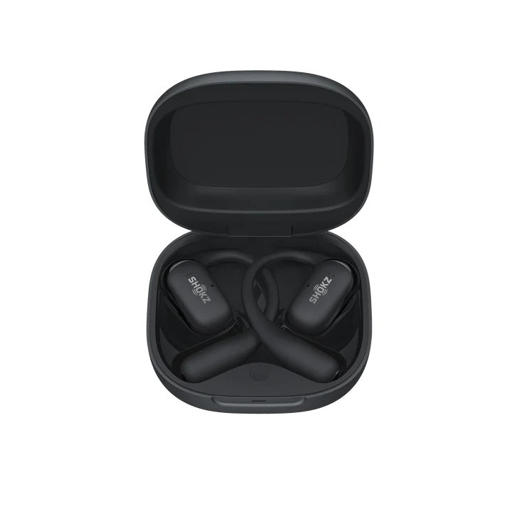 SHOKZ OpenFit 2+ cuffie wireless con gancio auricolare in-ear chiamate/musica Bluetooth nero