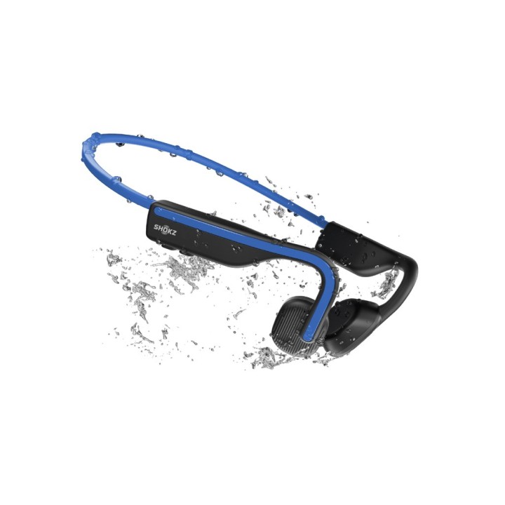 SHOKZ OpenMove cuffie wireless con aggancio per l'orecchio per chiamate/musica USB Type-C Bluetooth blu